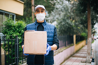 Man holding a box.